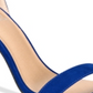 Material Girl Blaire Sandálias Femininas de Duas Peças Azul Tamanho 5 M