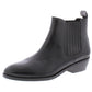 Ralph Lauren Ericka Leather Ankle Boot Feminino Preto Tamanho 8 B