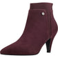 Botas femininas Bandolino Bari com palmilha acolchoada e bico fino, vermelhas, tamanho 9 M