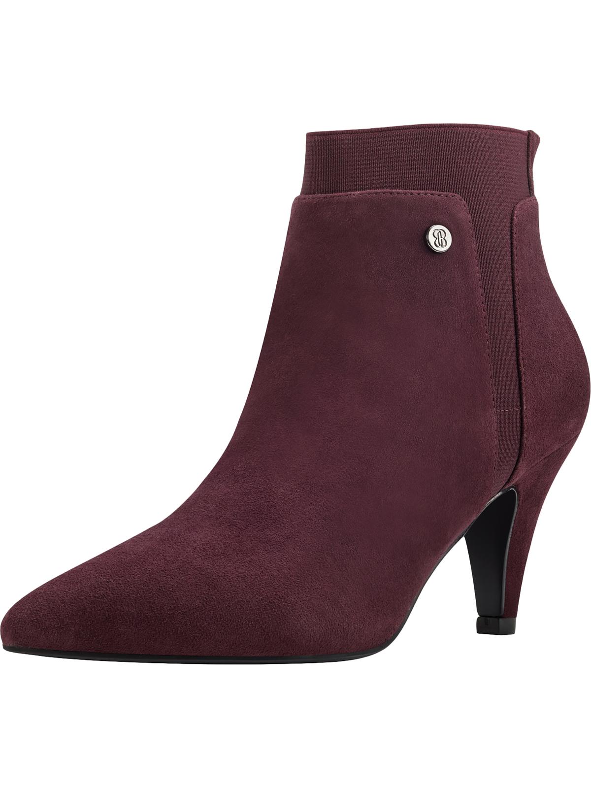 Botas femininas Bandolino Bari com palmilha acolchoada e bico fino, vermelhas, tamanho 9 M