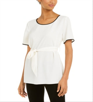 Top Alfani Feminino com Amarração na Cintura, Branco, Tamanho Pequeno