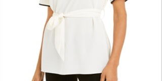 Top Alfani Feminino com Amarração na Cintura, Branco, Tamanho Pequeno