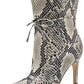 Botas sociais femininas Nine West Tirzah, pretas, naturais, tamanho 7,5 m