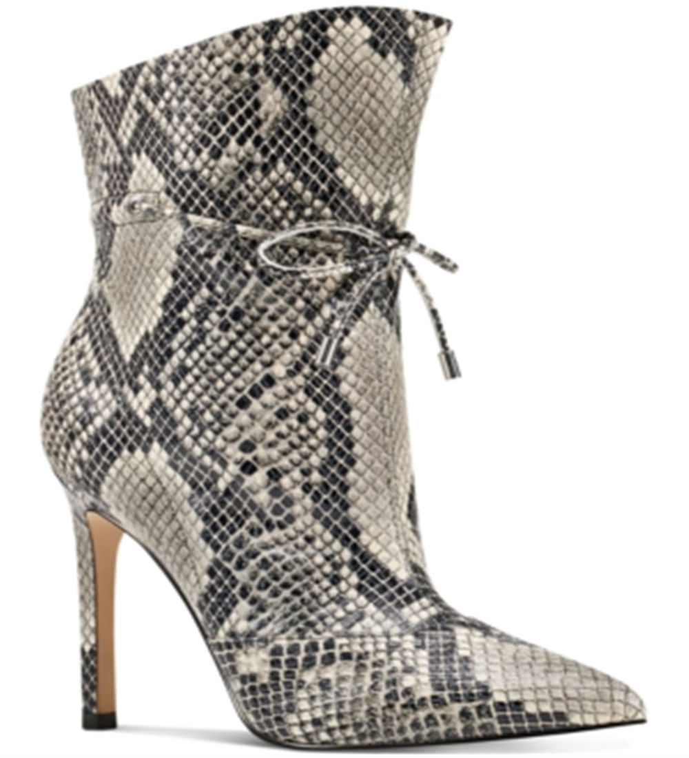 Botas sociais femininas Nine West Tirzah, pretas, naturais, tamanho 7,5 m