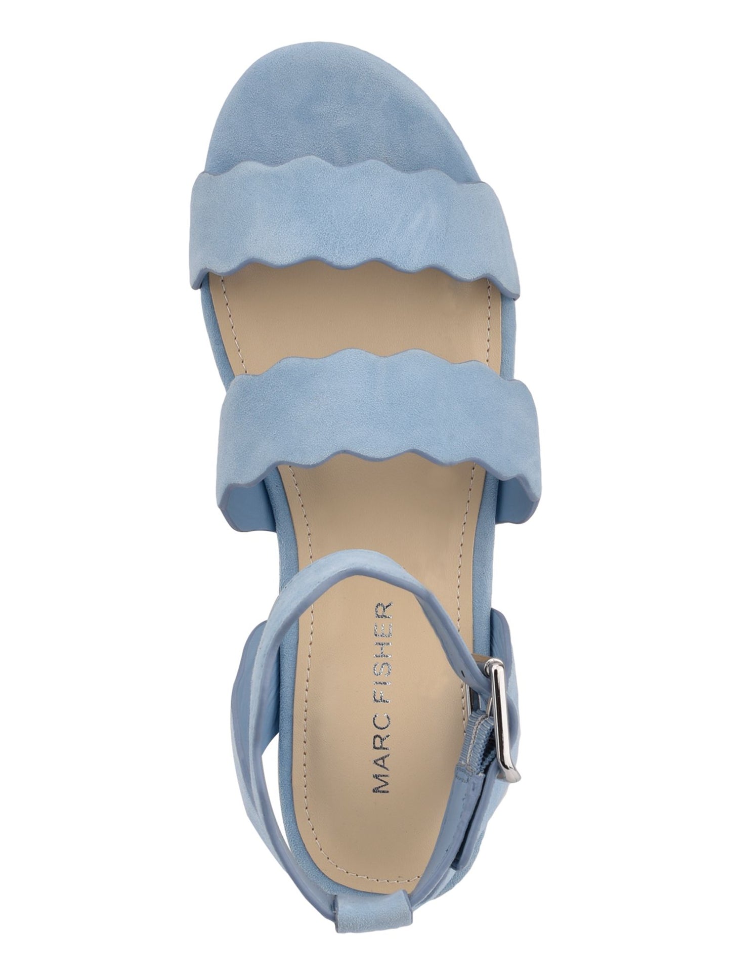 Sandálias Marc Fisher Fayme Flatform Femininas Azuis Tamanho 8,5 M
