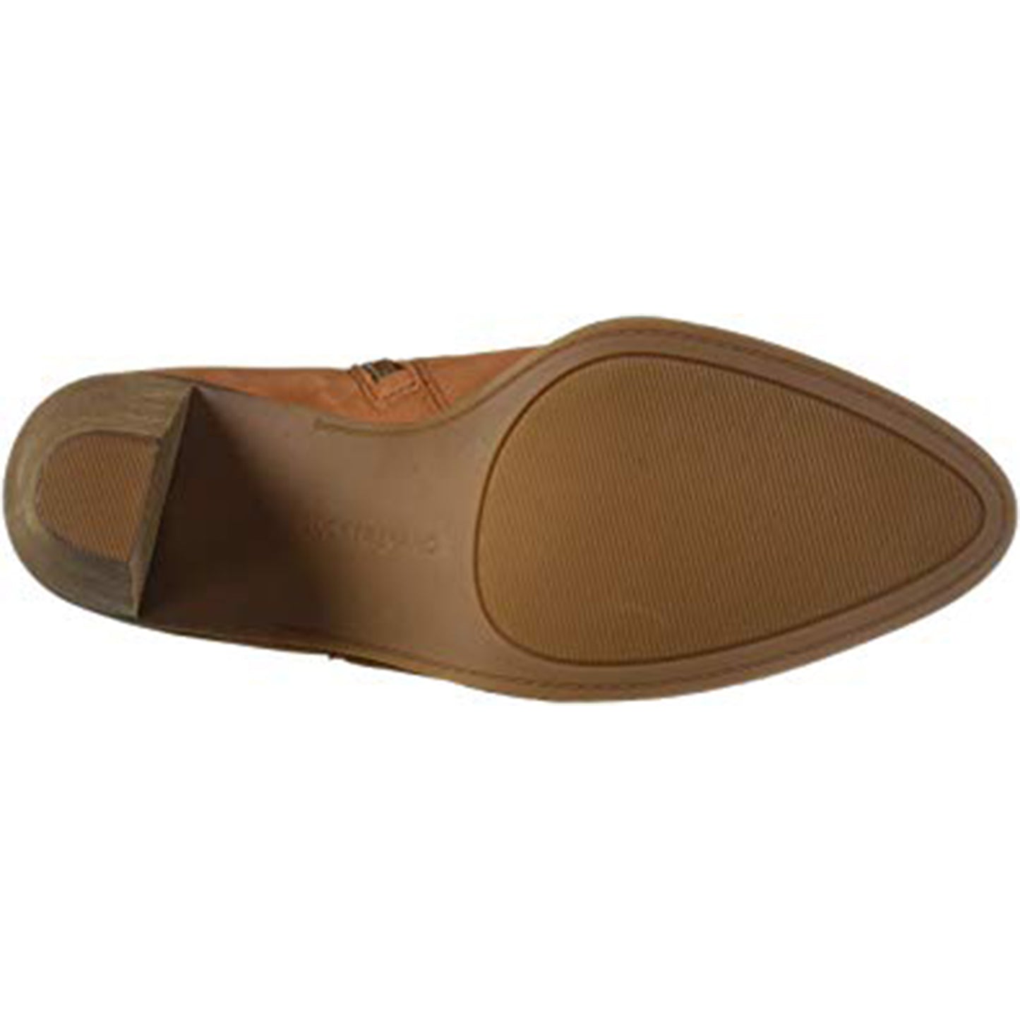 Bota feminina Lucky Brand Nesly com salto alto e espuma de memória sintética, marrom, tamanho 8 M