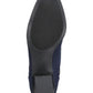 Botas femininas Charter Club com bico amendoado e salto alto, tamanho 10 M, azul