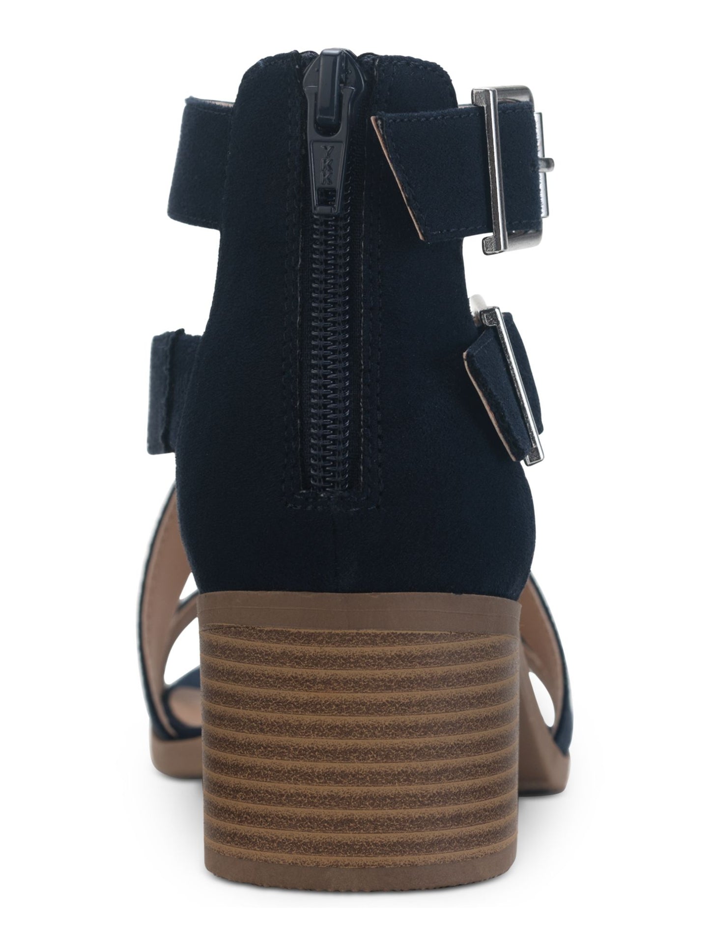 Sandálias femininas Sun + Stone Quinn Block Heel City Azul Tamanho 12M