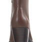 Botas femininas American Rag Eryn Leather com salto bloco, marrom, tamanho 9,5M