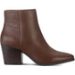 Botas femininas American Rag Eryn Leather com salto bloco, marrom, tamanho 9,5M