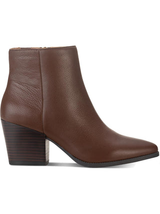 Botas femininas American Rag Eryn Leather com salto bloco, marrom, tamanho 9,5M