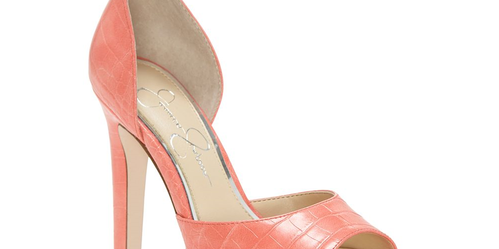 Sandálias plataforma femininas Jessica Simpson Beeya de duas peças, sapatos femininos, rosa, tamanho 8,5 M