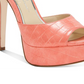Sandálias plataforma femininas Jessica Simpson Beeya de duas peças, sapatos femininos, rosa, tamanho 8,5 M
