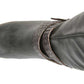 Botas femininas Journee Collection Comfort antiderrapantes Garin Almond Toe Wedge com zíper e bico fino, cinza, tamanho 9X-WC