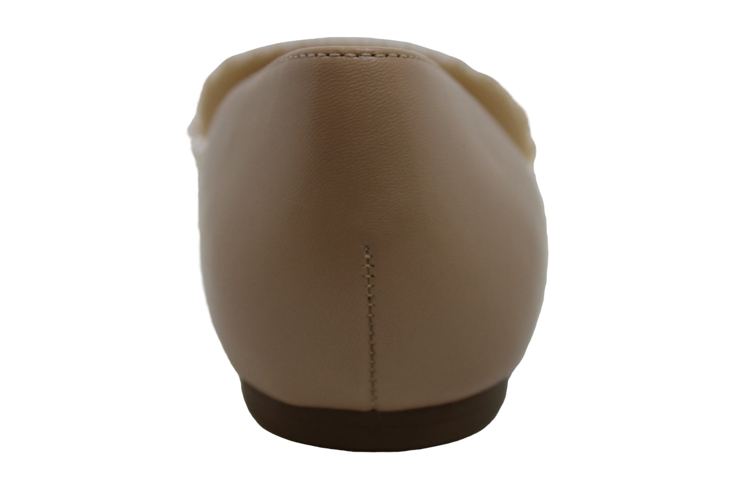 Sapatilhas de balé femininas Nine West Starship de couro com bico fino, marrom, tamanho 8,5 M
