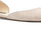Sapatilhas de balé femininas Nine West Starship de couro com bico fino, marrom, tamanho 8,5 M