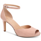 Sandálias femininas Alfani Peonyyl Suede Peep Toe com tira no tornozelo, rosa, tamanho 7,5 M