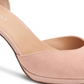 Sandálias femininas Alfani Peonyyl Suede Peep Toe com tira no tornozelo, rosa, tamanho 7,5 M