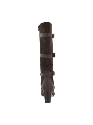 Bella Vita Women's Talina II Wide Calf Block Heel Knee High Boots Brown Size 9.5 W