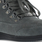 Botas de couro Khombu Francie femininas, bico fechado, cano curto, para clima frio, cinza, tamanho 7,5 M