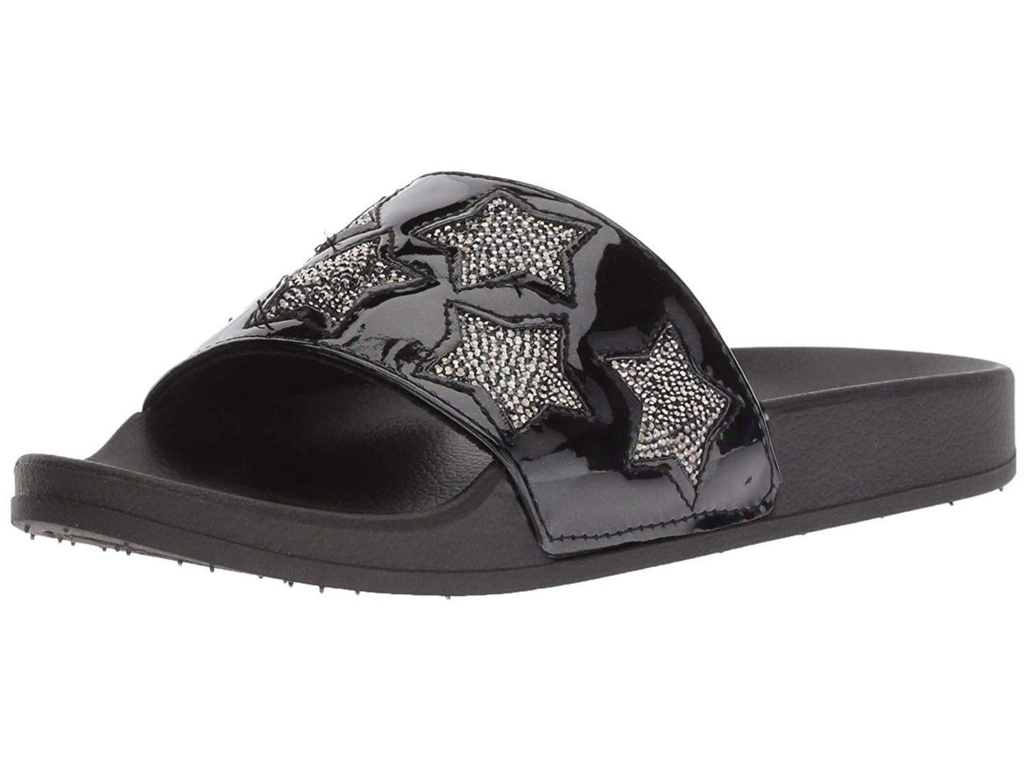 Sandálias femininas Kenneth Cole Reaction Pool Splash Slide, pretas, tamanho 5 M