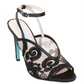 Sandália feminina Steve Madden Lula bordada com tiras cruzadas, tamanho 8 M, cor marfim