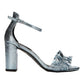 Sandália feminina Kenneth Cole Reaction Rise com salto e babados, azul, tamanho 10 M