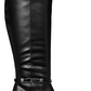 Karen Scott Botas femininas de cano alto com bico amendoado e tecido Hollee, vinho, tamanho 5 M