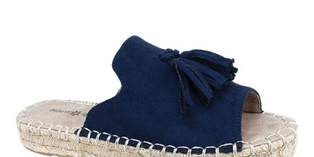 Sandália feminina Seven Dials Wendelle com borla azul, tamanho 6 M