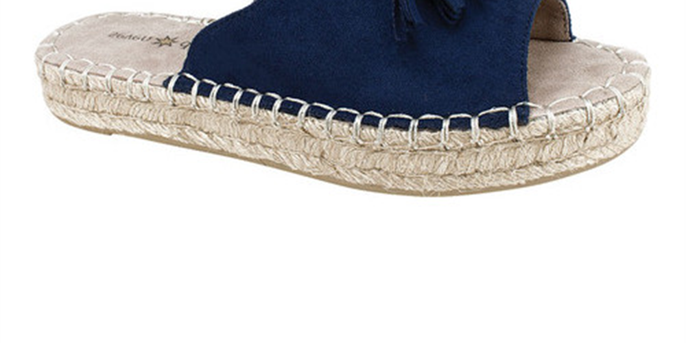 Sandália feminina Seven Dials Wendelle com borla azul, tamanho 6 M