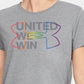 Camiseta Under Armour Feminina com Logo Pride Cinza Tamanho P