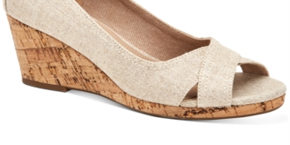 Sandálias Toniie Wedge Femininas Charter Club Platnium Tamanho 7,5M