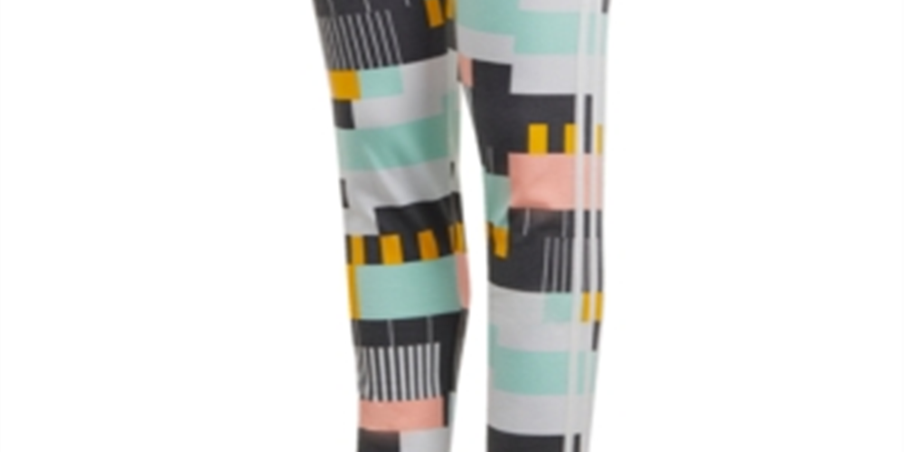 Calça legging infantil adidas Originals para meninas, multicolorida/branca, tamanho G