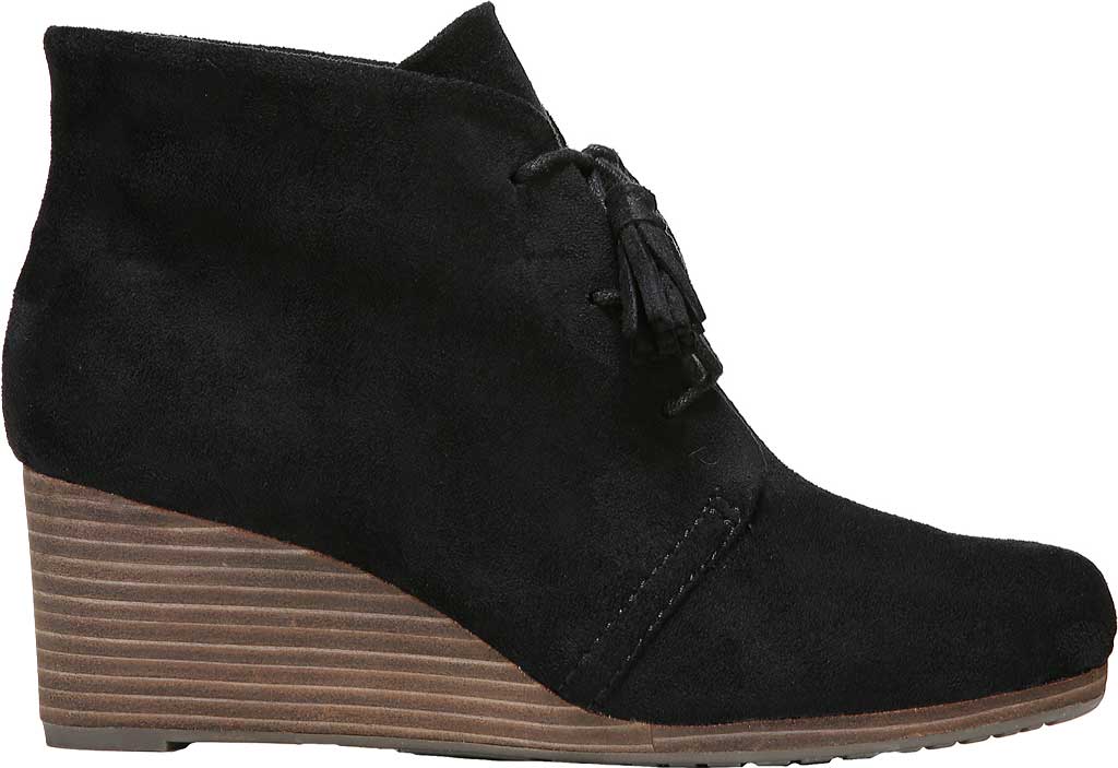 Botas femininas Caleres Inc Dakota Wedge pretas tamanho 7,5 W