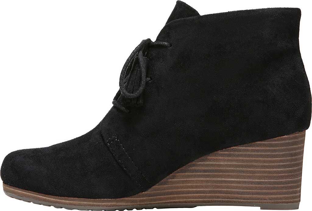 Botas femininas Caleres Inc Dakota Wedge pretas tamanho 7,5 W