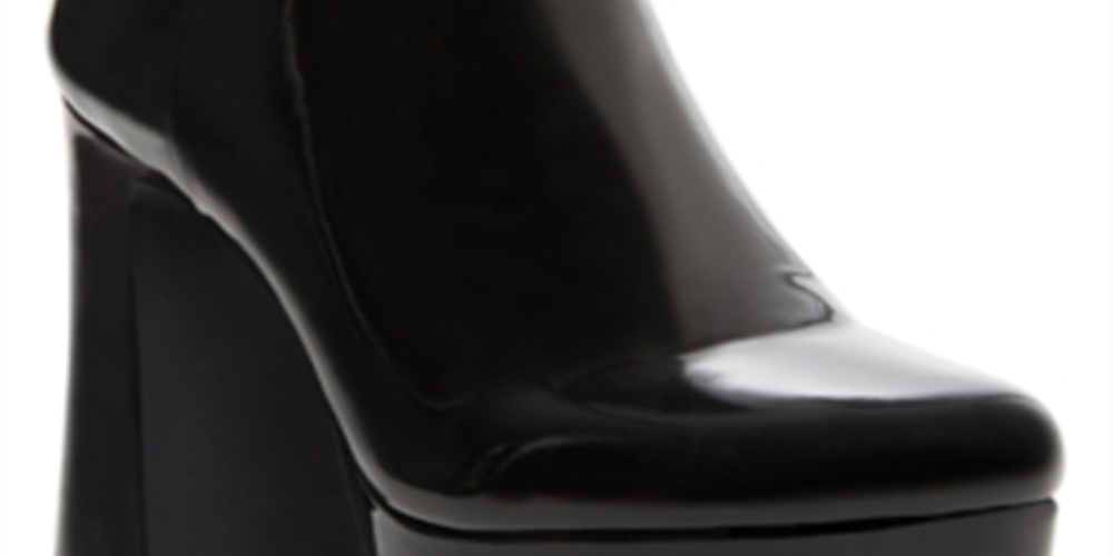 Botas plataforma femininas Madden Girl Golda pretas tamanho 7,5 M