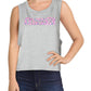 Top curto com logo Levi's feminino júnior cinza tamanho XS