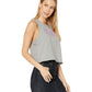 Top curto com logo Levi's feminino júnior cinza tamanho XS