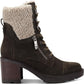 Bota Marc Fisher Lansly Faux Fur Lug Solado Amarração Feminina Verde Tamanho 9,5M