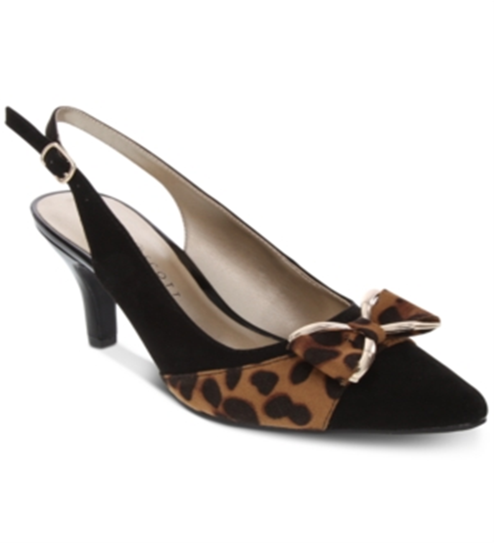 Karen Scott Gladiss Slingback Scarpin Feminino Preto Tamanho 10,5 M