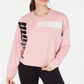 Puma Suéter Feminino Bridal Rose Modern Sport Crewneck Rosa Tamanho Pequeno