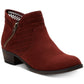 Botas femininas American Rag perfuradas Abby bico redondo salto bloco tamanho 6 M