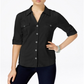 Camisa utilitária feminina Style &amp; Co, preta, tamanho pequeno
