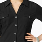 Camisa utilitária feminina Style &amp; Co, preta, tamanho pequeno