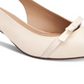 Charter Club Sapatos Femininos Clássicos com Bico Fino e Salto Fino, Bege, Tamanho 6,5 M
