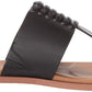 Sandálias femininas Cole Haan Felix com bico dividido e tira em T, tamanho 6B, pretas