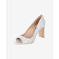 DKNY Jade Leather Peep Toe Classic Scarpin Feminino Amarelo Tamanho 7