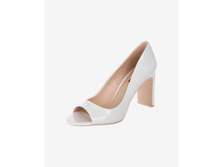 DKNY Jade Leather Peep Toe Classic Scarpin Feminino Amarelo Tamanho 7
