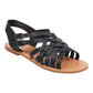 Sandália Brieg Gladiator Feminina Indigo Rd. - Preta, Tamanho 7,5M