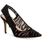 INC International Concepts Coletta Sapatos Femininos de Bico Fino e Salto Fino Preto Tamanho 6M